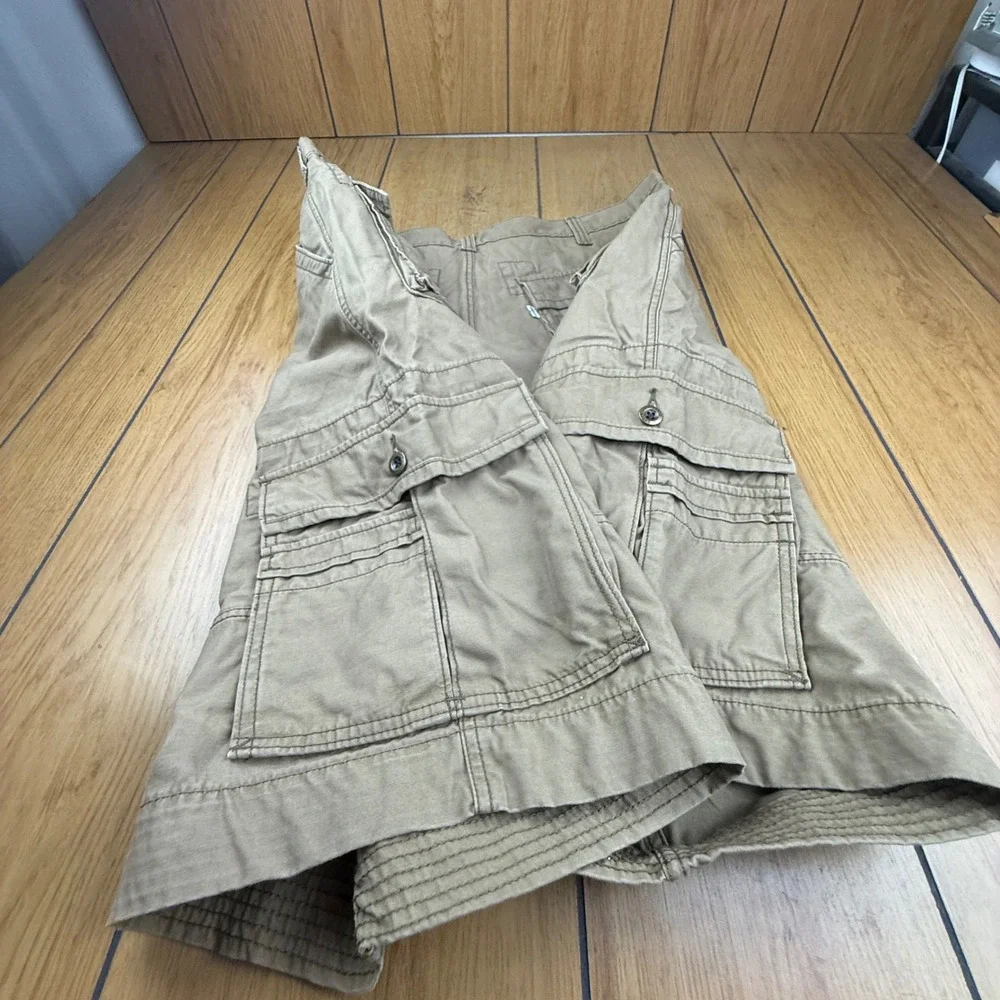 Levis Mens Cargo Shorts Size 42 Extra Long Green Utility Relaxed Fit Cotton